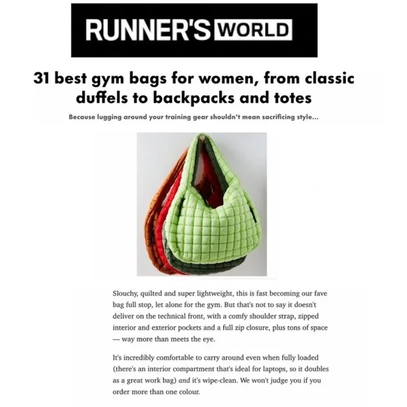 Free People Quilted Carryall Pale Neon - Lime Green - Limited Edition - Picture 5 of 10